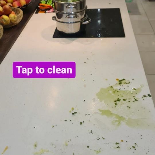 tap to clean